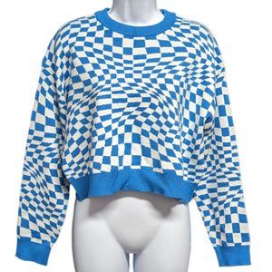 FB Sister Knitwear Cropped Sweater Long Sleeve Crop Top Women's Size Large